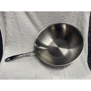 Calphalon 165 Stainless Steel 10 Inch Stir Fry Pan Wok Triple Riveted Handle